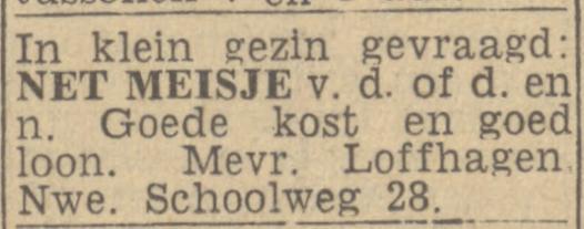 Nieuwe Schoolweg 28 Mevr. Loffhagen advertentie Twentsch niueuwsblad 7-1-1944.jpg