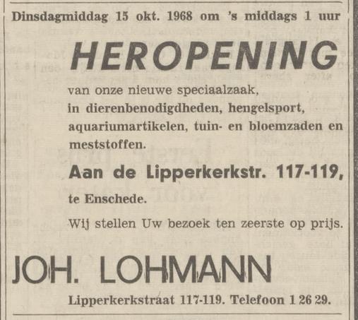 Lipperkerkstraat 117-119 Joh. Lohmann advertentie Tubantia 14-10-1968.jpg