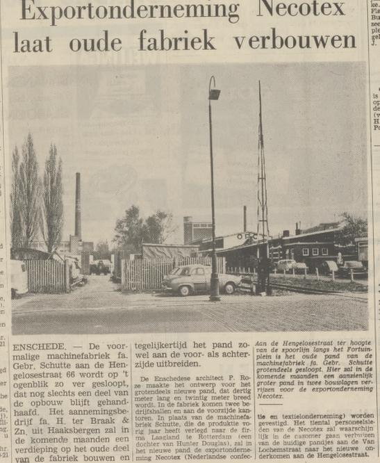 Hengelosestraat 66 Machinefabriek Gebr. Schutte krantenbericht Tubantia 18-4-1968.jpg