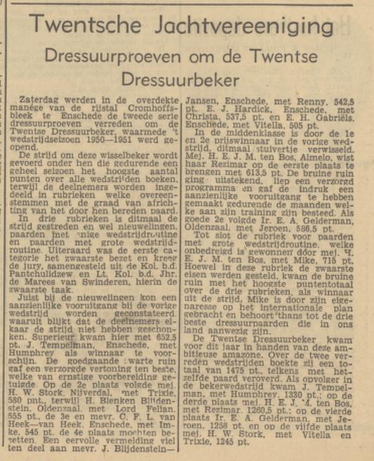 Getfertsingel manege rijstal Cromhoffsbleek krantenbericht Tubantia 6-11-1950.jpg