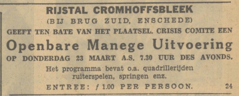 Getfertsingel Brug Zuid rijstal Cromhoffsbleek advertentie Tubantia 21-3-1937.jpg