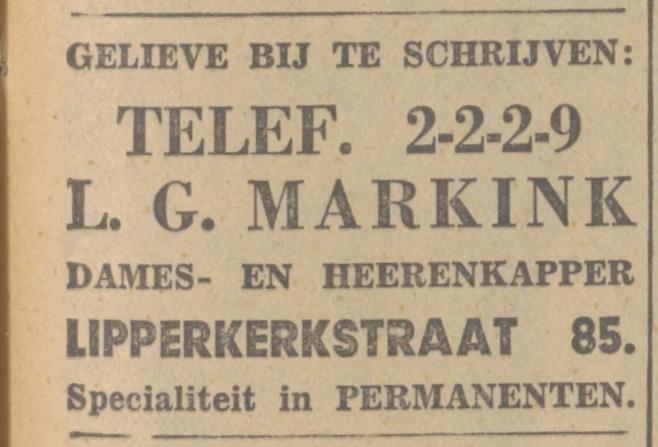 Lipperkerkstraat 85 L.G. Markink kapper advertentie Tubantia 9-3-1935.jpg