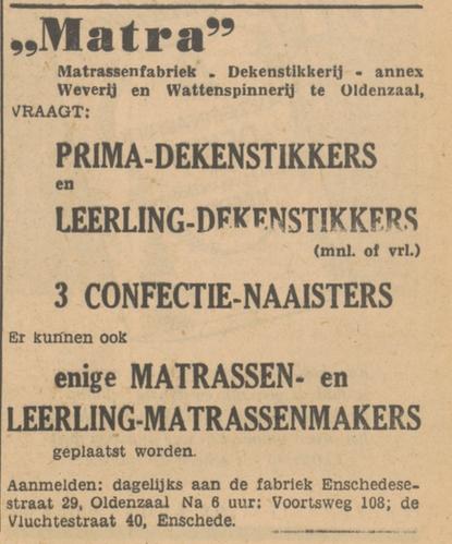 Voortsweg 108 Matrassenfabriek Matra advertentie Tubantia 3-8-1948.jpg