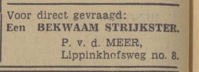 Lippinkhofsweg 8 P. v.d. Meer advertentie Tubantia 9-10-1940.jpg