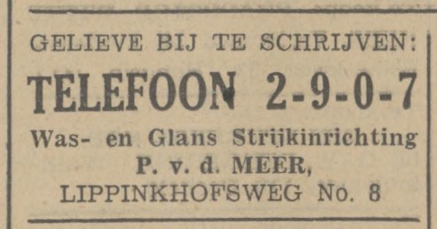 Lippinkhofsweg 8 P. v.d. Meer advertentie Tubantia 15-3-1941.jpg
