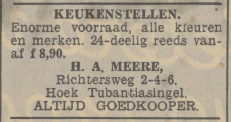 Richtersweg 2-4-6 H.A. Meere advertentie Tubantia 1-6-1938.jpg
