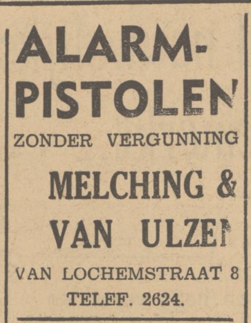 Van Lochemstraat 8 Melching en Van Ulzen advertentie Tubantia 4-11-1948.jpg