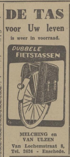 Van Lochemstraat 8 Melching en Van Ulzen advertentie Tubantia 1-10-1948.jpg