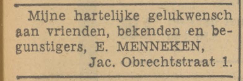 Jacob Obrechtstraat 1 E. Menneken advertentie Tubantia 31-12-1940.jpg