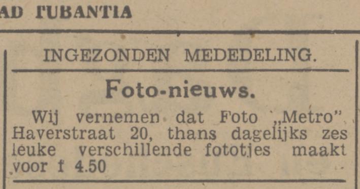 Haverstraat 20 Foto Metro advertentie Tubantia 3-2-1948.jpg