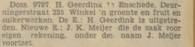 Deurningerstraat 235 J.K. Meijer krantenbericht Tubantia 9-6-1939.jpg