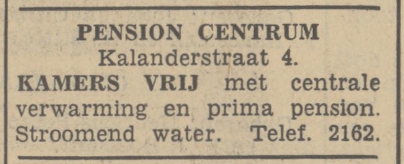 Kalanderstraat 4 Pension Centrum advertentie Tubantia 17-4-1937.jpg
