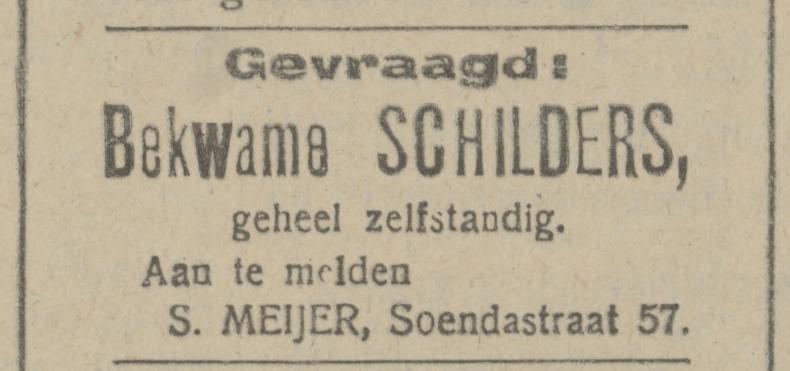 Soendastraat 57 S. Meijer advertentie Tubantia 11-3-1920.jpg