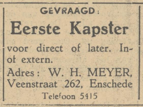 Veenstraat 262 W.H. Meijer advertentie 16-6-1949.jpg