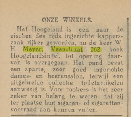 Veenstraat 262 W.H. Meijer krantenbericht Tubantia 3-8-1929.jpg