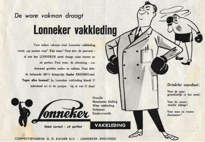 Dorpsstraat 106 Lonneker Confectiefabriek G.H. Kayser N.V. advertentie(3).JPG