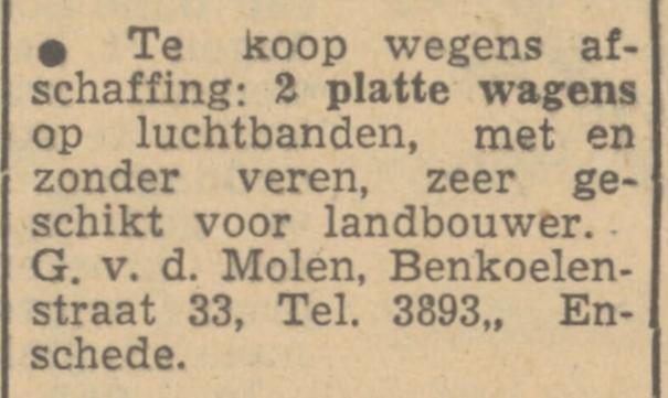 Benkoelenstraat 33 G. v.d. Molen advertentie Tubantia 17-11-1951.jpg