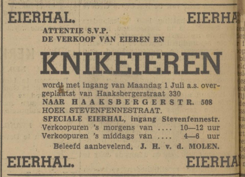 Haaksbergerstraat 508 J.H. v.d. Molen advertentie Tubantia 29-6-1940.jpg