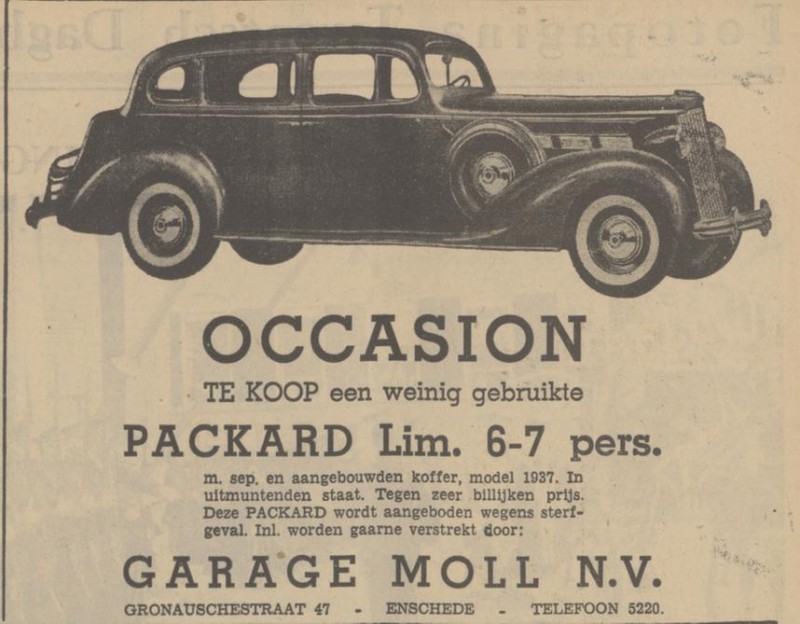 Gronausestraat 47 Garage Moll N.V. advertentie Tubantia 21-9-1938.jpg