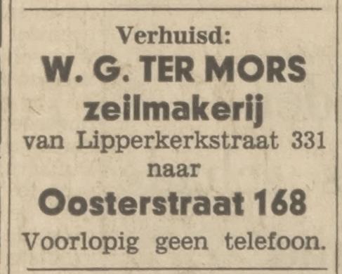 Lipperkerkstraat 331 W.G. ter Mors zeilmakerij advertentie Tubantia 6-11-1970.jpg