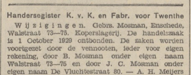De Vluchtestraat 80 J.C. Mosman krantenbericht 9-11-1929.jpg