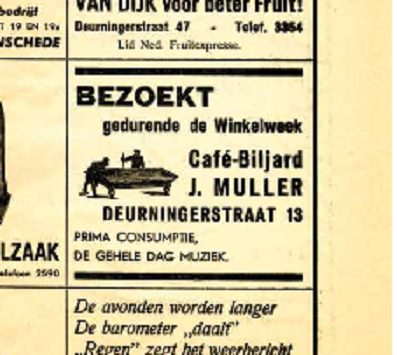 Deurningerstraat 13 cafe biljard J. Muller advertentie 1952 (1).jpg