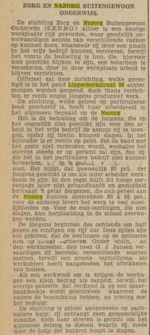 Lipperkerkstraat 26 Zenbo-werkplaats krantenbericht Tubantia 19-1-1940.jpg