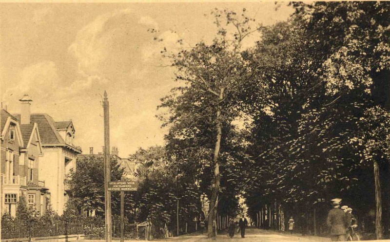 Hengelosestraat 106-110  Richting centrum, ter hoogte van de singels 1910..jpg
