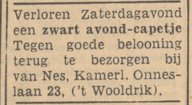 Kamerlingh Onneslaan 23 van Nes advertentie Tubantia 21-1-1947.jpg