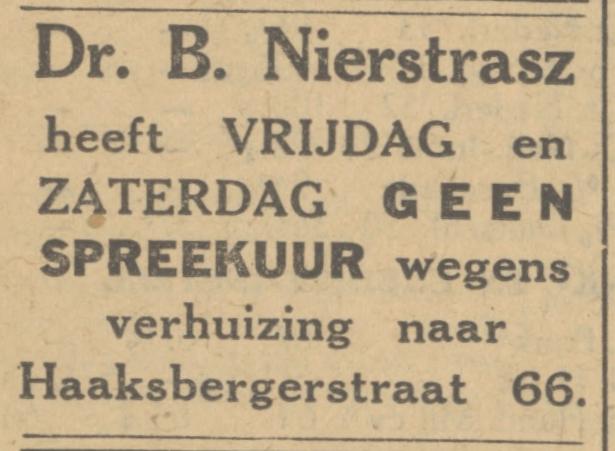 Haaksbergerstraat 66 Dr. B. Nierstrasz advertentie Tubantia 10-5-1933.jpg