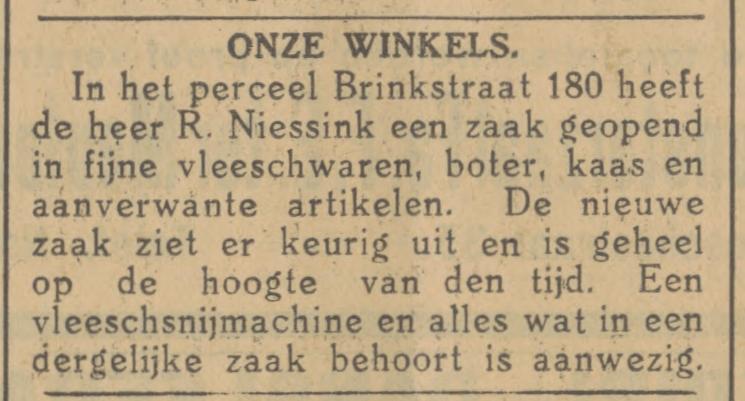 Brinkstraat 180 R. Niessink krantenbericht Tubantia 29-8-1928.jpg