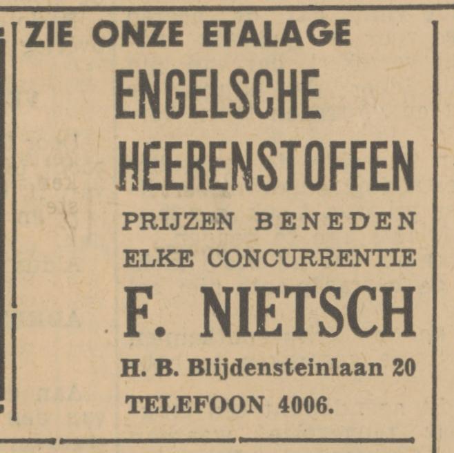 H.B. Blijdensteinlaan 20 F. Nietsch advertentie Tubantia 30-4-1936.jpg