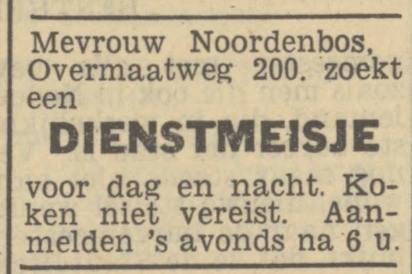 Overmaatweg 200 Mevr. Noordenbos advertentie Tubantia 5-10-1948.jpg