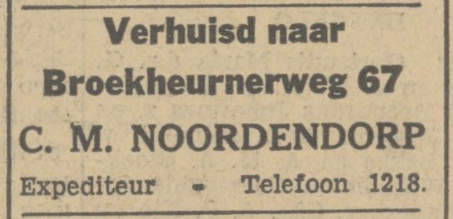 Broekheurnerweg 67 C.M. Noordendorp Expediteur advertentie Tubantia 8-6-1932.jpg