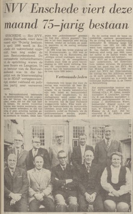 NVV Bestuursbond afd. Enschede krantenbericht Tubantia 14-4-1973.jpg