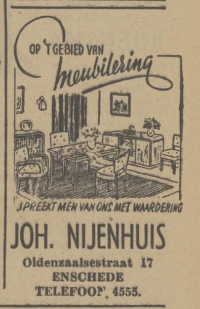 Oldenzaalsestraat 17 Johan Nijenhuis advertentie Tubantia 323-7-1948.jpg