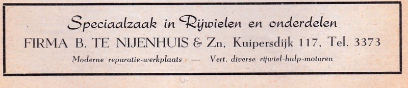Kuipersdijk 117 Firma B. te Nijenhuis & Zn Rijwiel Speciaalzaak.jpg