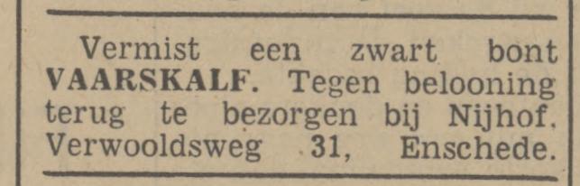 Verwooldsweg 31 Nijhof advertentie Tubantia 19-4-1941.jpg