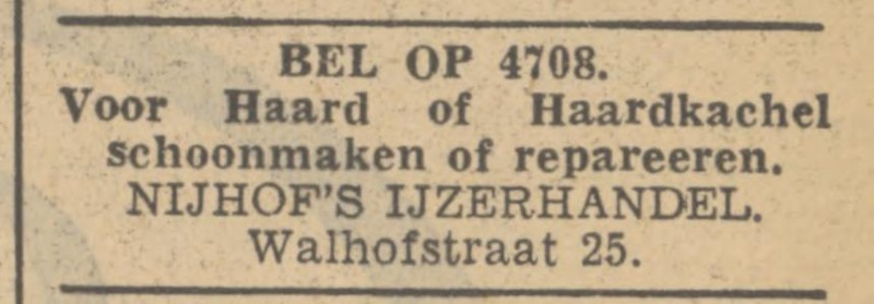 Walhofstraat 25 ijzerhandel Nijhof advertentie Tubantia27-4-1940.jpg