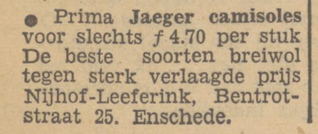 Bentrotstraat 25 . Nijhof-Leeferink advertentie Tubantia 17-12-1951.jpg