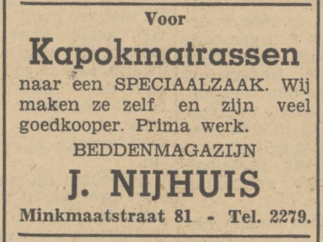 Minkmaatstraat 81 Beddenmagazijn J. Nijhuis advertentie Tubantia 19-6-1940.jpg