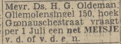 Oliemolensingel 150 hoek Gronausestraat H.G. Oldeman advertentie Twentsch nieuwsblad 5-6-1943.jpg