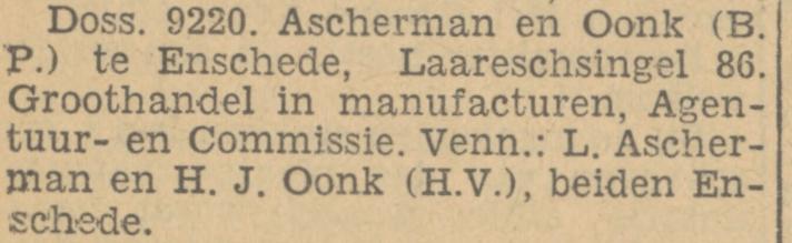 Laaressingel 86 H.J. Oonk krantenbericht Tubantia 22-2-1933.jpg