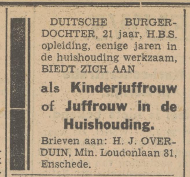 Minister Loudonlaan 81 H.J. Overduin advertentie Tubantia 28-7-1933,.jpg