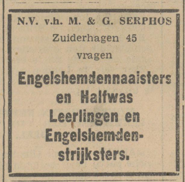 Zuiderhagen 45 N.V. v.h. M. & G. Serphos advertentie Tubantia 15-4-1936.jpg