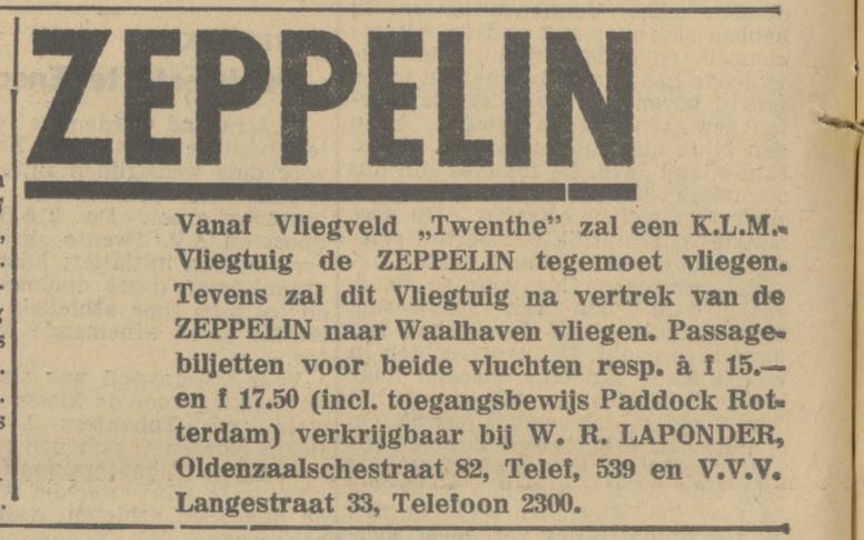 Oldenzaalschestraat 82 W.R. Laponder advertentie Tubantia 11-6-1932.jpg