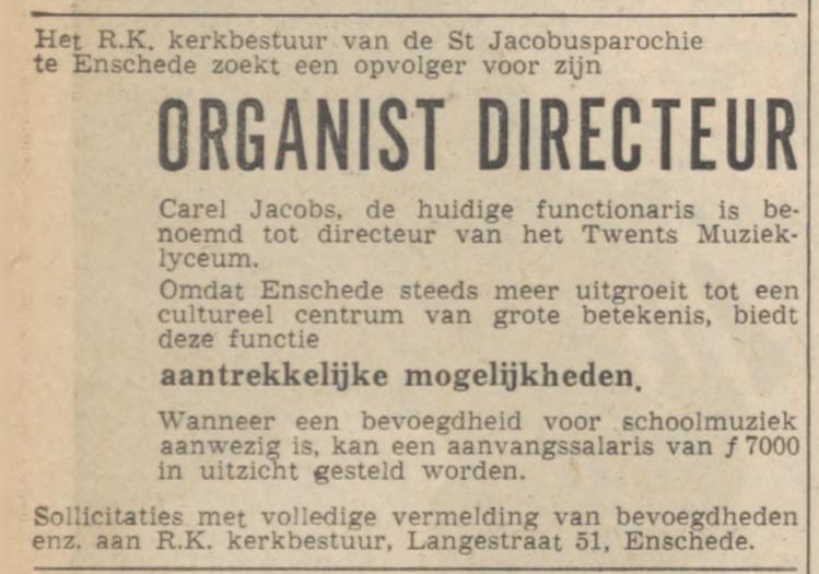 Langestraat 51 Sint Jacobusparochie advertentie Tubantia 29-3-1958.jpg