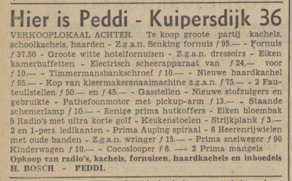 Kuipersdijk 36 Peddi H. Bosch Twentsch dagblad Tubantia en Enschedesche courant. Enschede, 04-10-1941..jpg