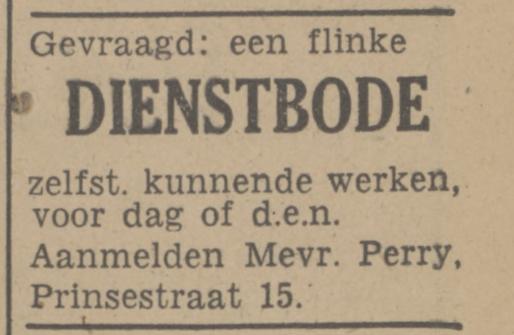 Prinsestraat 15 Mevr. Perry advertentie Tubantia 28-1-1948.jpg