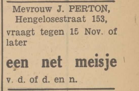 Hengelosestraat 153 J. Perton advertentie Tubantia 12-10-1948.jpg